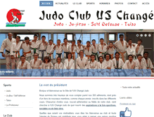 Tablet Screenshot of judo-change53.fr